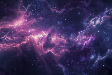 Wall Mural - a space scene with a large planet and a bunch of stars.,