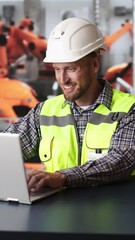 Poster - Automobile Car Production Engineer Working