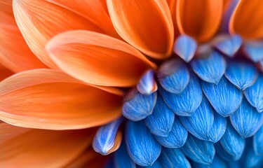 Wall Mural - blue flower petals