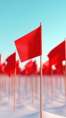 Poster - Red Flags in a Row.