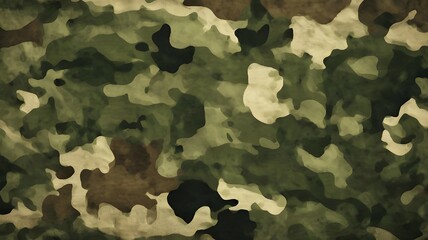 Canvas Print - modern camouflage green background stylish print