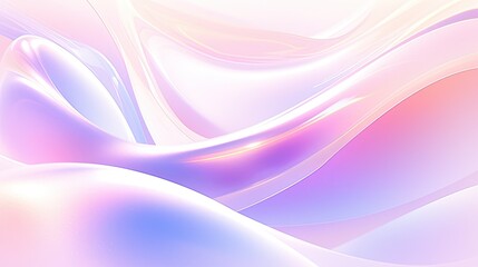 Wall Mural - Fluid gradient design with soft pastel hues, featuring seamless color transitions and abstract shapes.