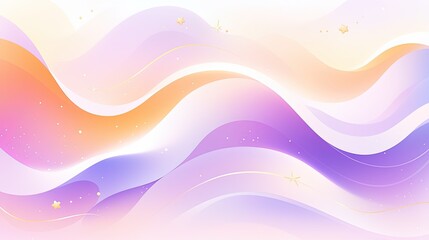 Wall Mural - Fluid gradient design with soft pastel hues, featuring seamless color transitions and abstract shapes.