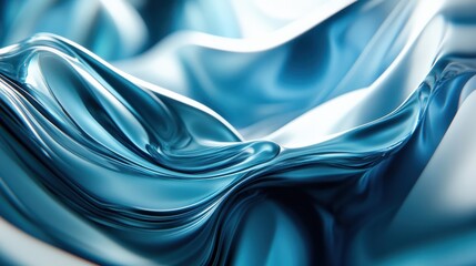Poster - Modern digital abstract 3D background. Copy space. Based on Generative AI