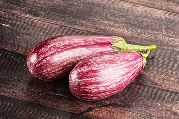 Poster - Ripe purple graffiti eggplant for cooking