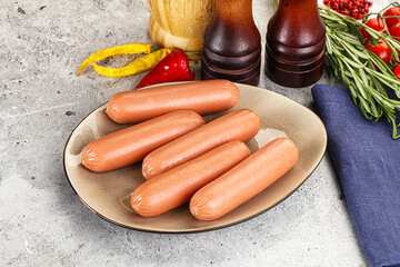 Sticker - Boiled sausages for breakfast