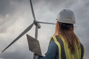 Poster - An Engineer Effectively Utilizing Advanced Technology at a Wind Turbine Site to Provide Innovative Renewable Energy Solutions for a Sustainable Future in Engineering and Infrastructure Development