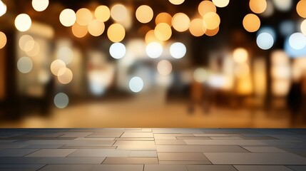 Poster - Soft Blurry Background with Warm Light Bokeh Effect