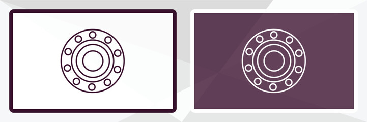 Poster - weight drive outline icon. Linear vector from gym concept. Thin line white and black weight drive icon isolated on white and dark background