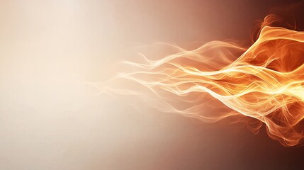Poster - Vibrant Flames on Soft Background
