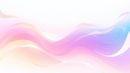 Wall Mural - Vibrant gradient background with abstract elements and seamless transitions between pastel colors.