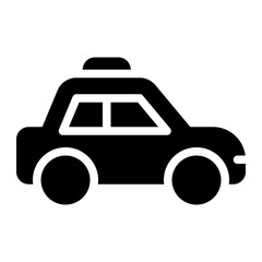 Canvas Print - taxi glyph icon