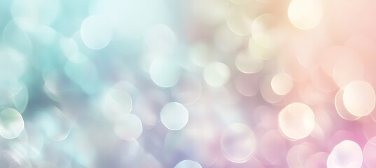 Poster - A soft, pastel bokeh effect background with a smooth gradient and text space