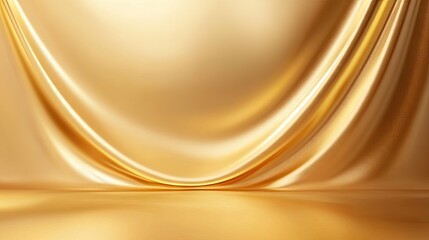 Leinwandbilder - A rich golden background with a smooth gradient, offering a luxurious and elegant backdrop for banners or product displays.