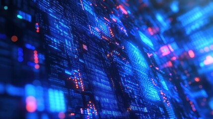 Poster - Abstract Digital Data Visualization