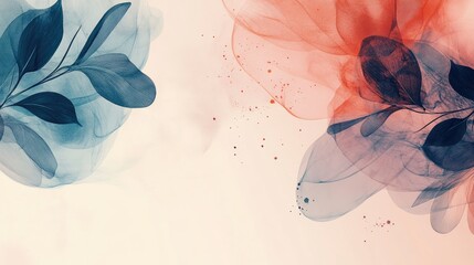 Poster - A harmonious abstract background combining organic shapes and calming colors, evoking a sense of nature and tranquility, ideal for wellness or relaxation themes.