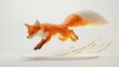 © Rere_Art151 - A Red Fox Leaping Through the Air, Leaving a Trail of Sparkling Dust