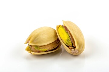 Poster - Two pistachios sitting on top of each other