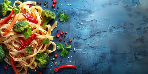 Sticker - pasta and vegetables