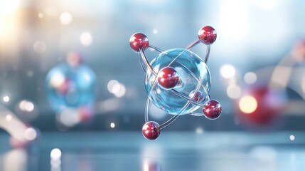 Poster - abstract representation of scientific molecular structure