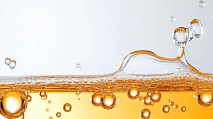 Poster - Bubbles and Waves in Golden Liquid Surface