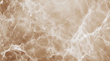 Poster - Elegant light brown marble texture with creamy white veins on a soft brown backdrop