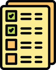 Poster - Clipboard showing checklist with completed and blank checkboxes for task management and productivity
