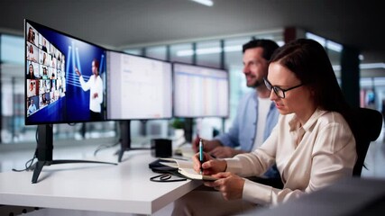 Poster - Online Virtual Training Video Conference Meeting
