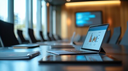 Poster - Modern Conference Room with Advanced Technology