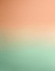 Poster - Abstract peach & green ombre