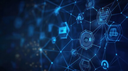 Poster - Interconnected Network of Digital Icons