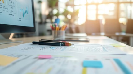 Poster - Corporate Planning Session with Project Charts