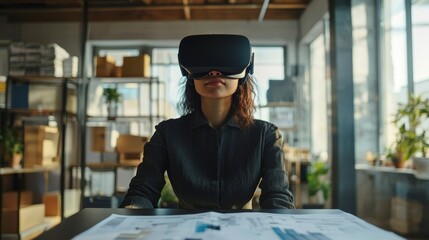 Poster - Innovative Business Office with Virtual Reality Experience