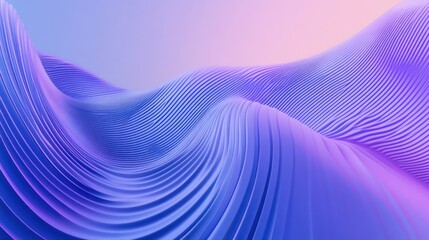 Poster - Abstract Purple Wavy Lines