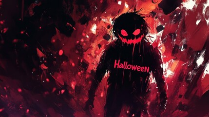 Wall Mural - halloween demon