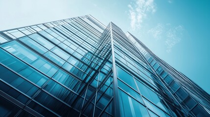 Poster - Modern Corporate Building with Sleek Glass Facade