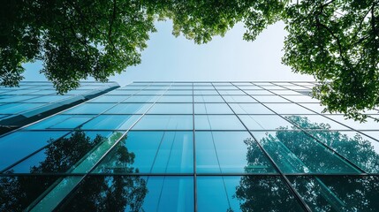 Poster - Modern Corporate Building with Sleek Glass Facade