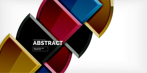 Poster - Triangle circles background. Vector Illustration For Wallpaper, Banner, Background, Card, Book Illustration, landing page