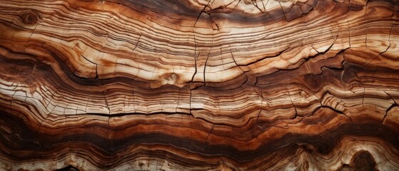 Close-up View of Rustic Wooden Texture