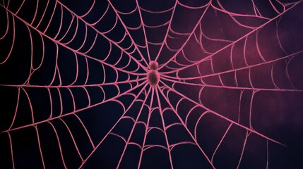 Intricate spiderweb design, elegant composition, suitable for creative projects, showcasing delicate patterns and textures, captivating visual appeal