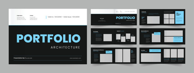 Wall Mural - landscape architecture portfolio, portfolio design for architecture , architecture brochure layout
