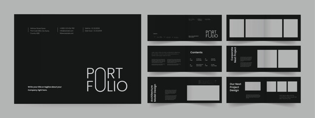 Wall Mural - landscape architecture portfolio template, portfolio layout, architecture portfolio, architecture br