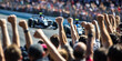 © stockmotion - F1 fans cheering racers during Grand Prix victory celebration