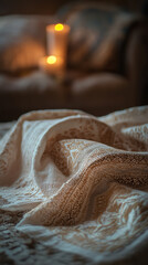 Sticker - Detailed View of Prayer Shawl and Yarmulke During Yom Kippur 