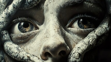 Poster - Fearful Eyes: A Surreal and Disturbing Close-Up