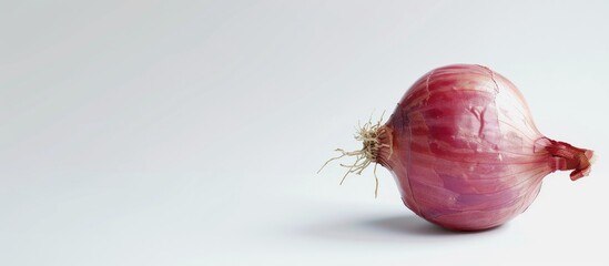 Poster - Fresh Onion Isolated On A White Background