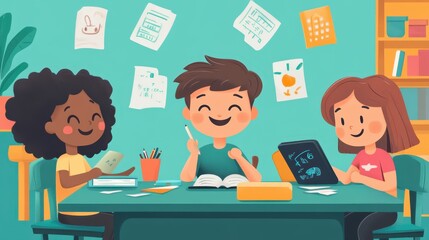 Poster - A language learning app that gamifies vocabulary and grammar practice to make learning fun and engaging.