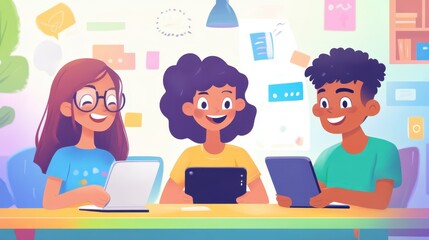 Poster - A language learning app that gamifies vocabulary and grammar practice to make learning fun and engaging.