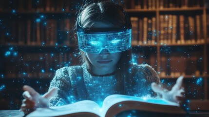 Poster - AR technology transforming traditional textbooks into interactive learning tools.