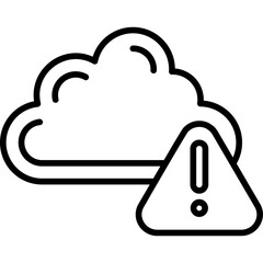 Cloud Alert Icon